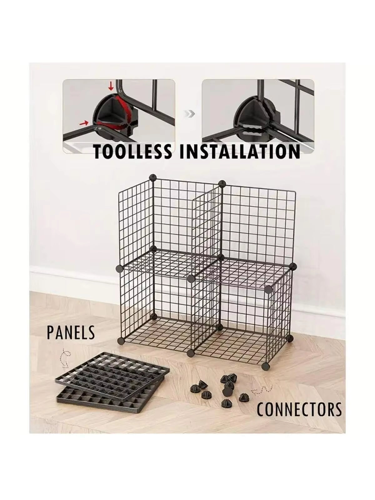 Pet Fence DIY Iron Mesh Can Be Freely Combined Cat Cage Dog Cage Hamster Cage Rabbit Cage