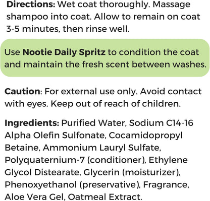 - Oatmeal Pet Shampoo for Sensitive Skin - Revitalizes Dry Skin & Coat - Natural Ingredients - Gentle Shampoo - Cleans & Conditions