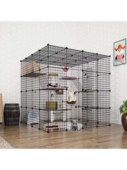 Pet Fence DIY Iron Mesh Can Be Freely Combined Cat Cage Dog Cage Hamster Cage Rabbit Cage