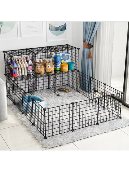 Pet Fence DIY Iron Mesh Can Be Freely Combined Cat Cage Dog Cage Hamster Cage Rabbit Cage