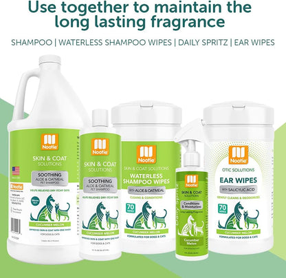 - Oatmeal Pet Shampoo for Sensitive Skin - Revitalizes Dry Skin & Coat - Natural Ingredients - Gentle Shampoo - Cleans & Conditions