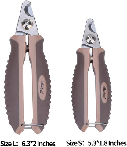 Dog Nail Clippers and Trimmers for Large/Small Dogs and Cats, Professional Pet Nail Clippers for Large Breeds, Ergonomic Toenail Scissors, Pet Supplies for Dogs (Small)
